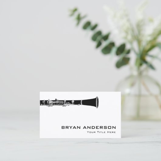 Clarinet Visitekaartje (Staand voorkant)
