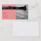 Clarinet Visitekaartje voor ClarinetCentral.com (Voorkant / Achterkant)