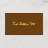 Clarinet Visitekaartjes (Achterkant)