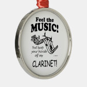 Clarinet voelt de muziek metalen ornament (Rechts)