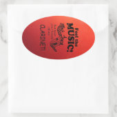 Clarinet voelt de Sticker van het muziekovaal (Tas)