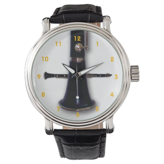 Clarinet Watch van Leslie Harlow Horloge (Voorkant)