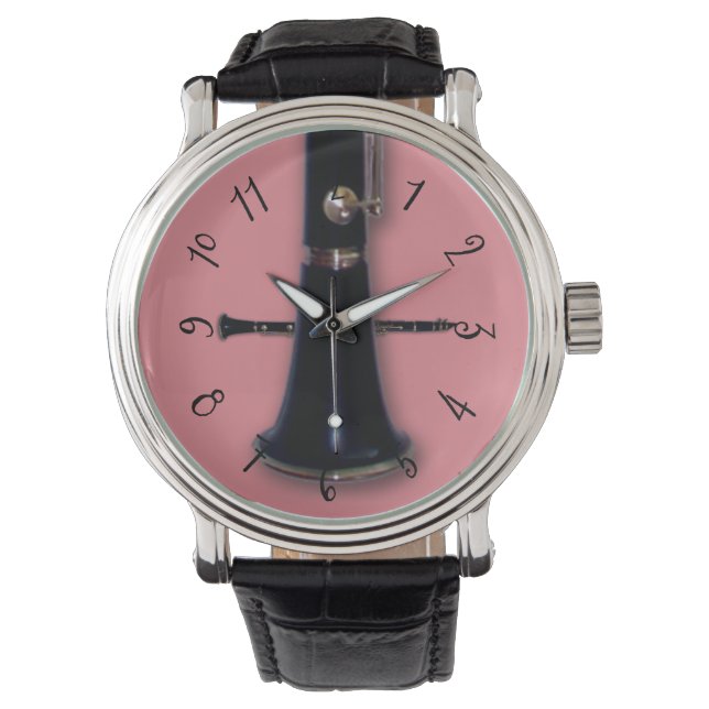 Clarinet Watch van Leslie Harlow Horloge (Voorkant)