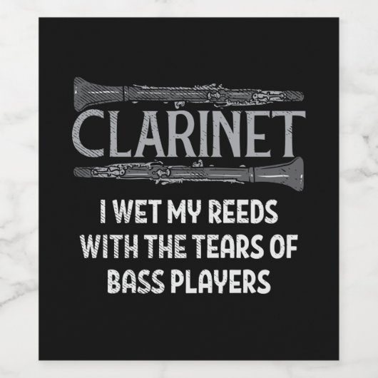 Clarinet Wijn Etiket (Enkel label)