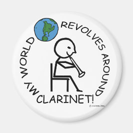 Clarinet- World revolt rond Magneet