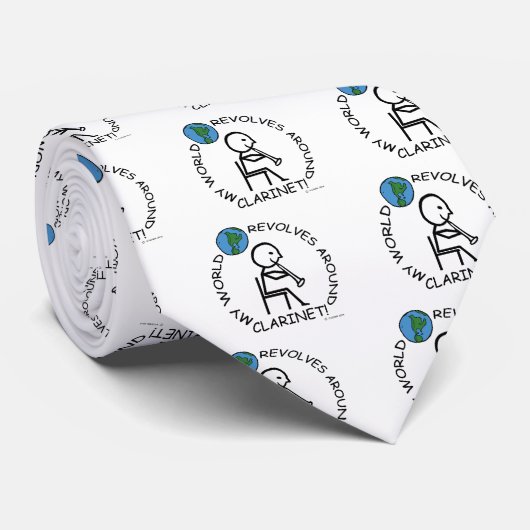 Clarinet- World revolt rond Stropdas (Opgerold)