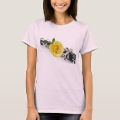 Clarinet Yellow Rose Flower Shirt (Voorkant)