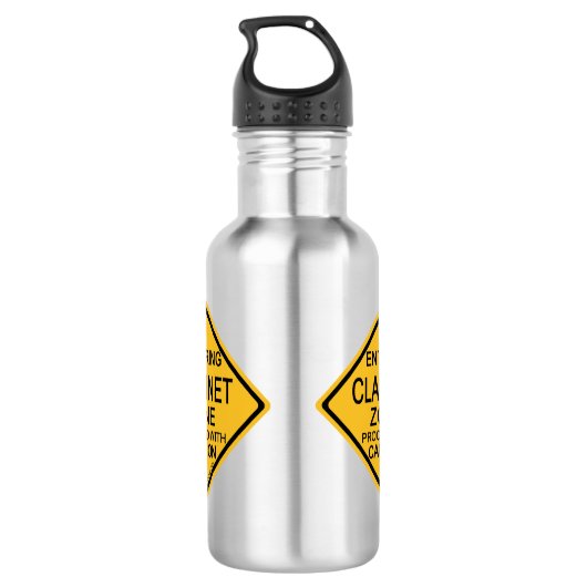 Clarinet Zone invoeren Waterfles (Achterkant)