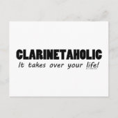 Clarinetaholic Life Briefkaart (Voorkant)