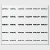 Clarinetaholic Life Cadeaupapier (Vlak)