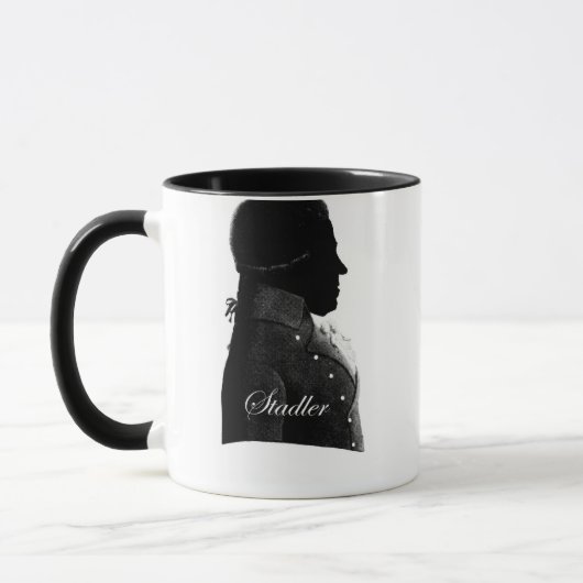 Clarinetist Anton Stadler en componist Mozart Mok (Links)