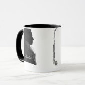 Clarinetist Anton Stadler en componist Mozart Mok (Voorkant links)