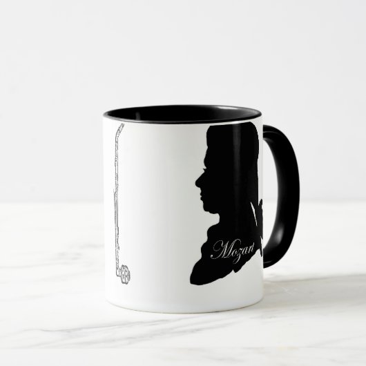 Clarinetist Anton Stadler en componist Mozart Mok (Voorkant rechts)