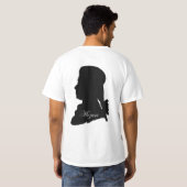 Clarinetist Anton Stadler en componist Mozart T-shirt (Achterkant volledig)