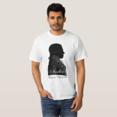 Clarinetist Anton Stadler en componist Mozart T-shirt (Voorkant volledig)