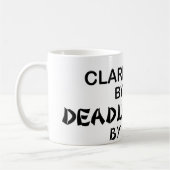 Clarinetist Deadly Ninja bij nacht Koffiemok (Links)