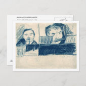 Clarinetist en Piccolo Player, Vincent van Gogh Briefkaart (Voorkant / Achterkant)