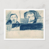 Clarinetist en Piccolo Player, Vincent van Gogh Briefkaart (Voorkant)