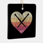 Clarinetist houdt van spelen Clarinet Keramisch Ornament (Rechts)