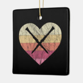 Clarinetist houdt van spelen Clarinet Keramisch Ornament (Links)