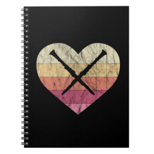 Clarinetist houdt van spelen Clarinet Notitieboek