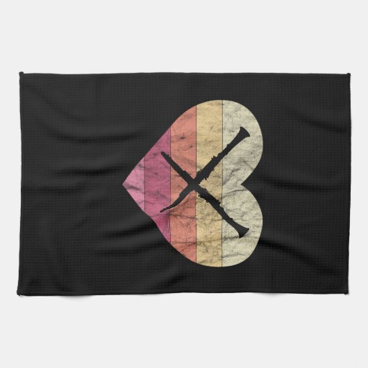 Clarinetist houdt van spelen Clarinet Theedoek (Horizontaal)