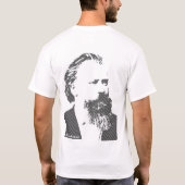 Clarinetist Richard Mühlfeld en Johannes Brahms T-shirt (Achterkant)