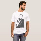 Clarinetist Richard Mühlfeld en Johannes Brahms T-shirt (Voorkant volledig)