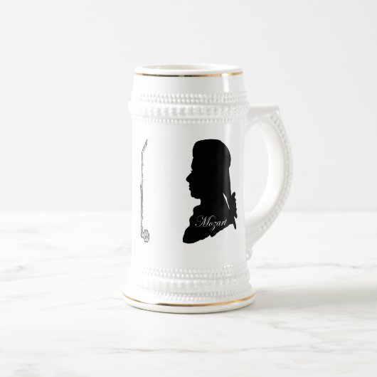 Clarinetist Stadler en Mozart Bierpul (Voorkant rechts)