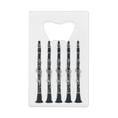 Clarinets Creditkaart Flessenopener (Achterkant)