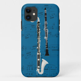 Clarinets en muziektelefoonbehuizing. Kies kleur iPhone 11 Hoesje