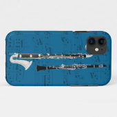 Clarinets en muziektelefoonbehuizing. Kies kleur Case-Mate iPhone Case (Achterkant (horizontaal))