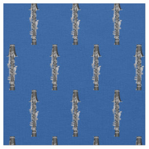 Clarinets Music Musician Room Decor Blue Stof