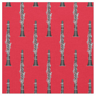 Clarinets Music Musician Room Decor Red Stof