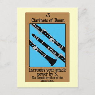 Clarinets of Doom Briefkaart
