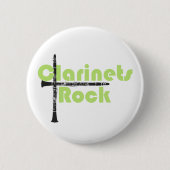 Clarinets Rock Ronde Button 5,7 Cm (Voorkant)
