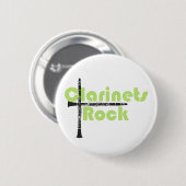 Clarinets Rock Ronde Button 5,7 Cm (Voorkant /achterkant)