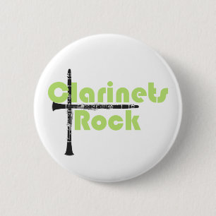 Clarinets Rock Ronde Button 5,7 Cm