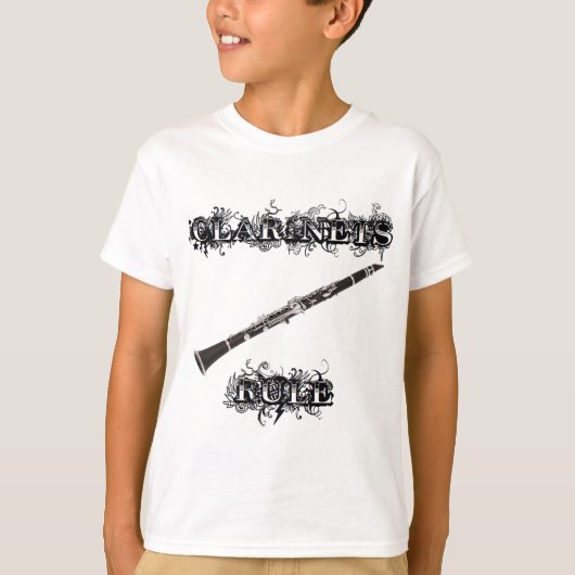 Clarinets Rule T-shirt (Voorkant)