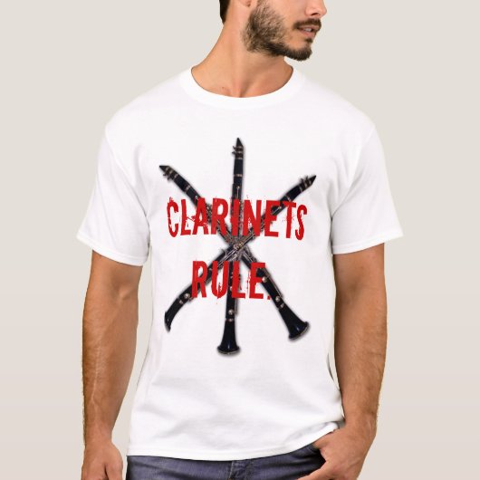 Clarinets Rule T-shirt (Voorkant)