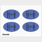 Clarinets Verboden ovale Sticker (Vel)