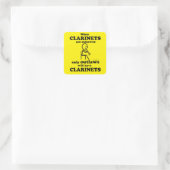 Clarinets Verboden Square Sticker (Tas)