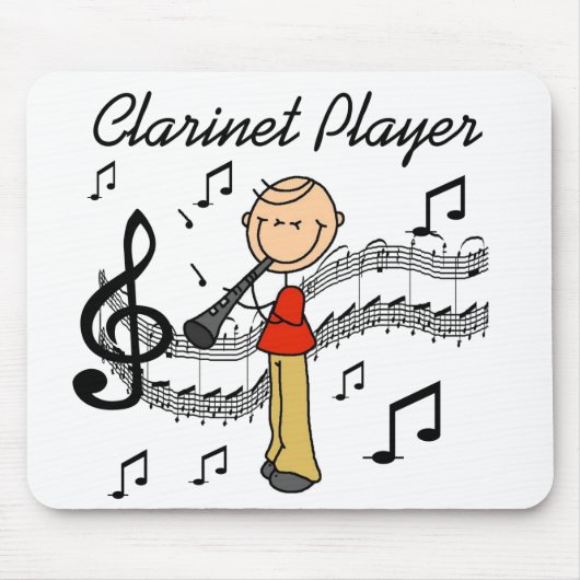Clarinetspeler Muismat (Voorkant)