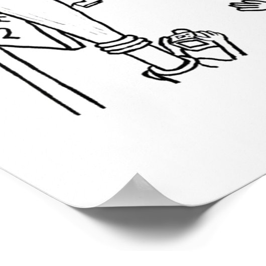 Clarinetville White Poster (Hoek)