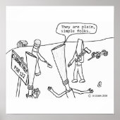 Clarinetville White Poster (Voorkant)