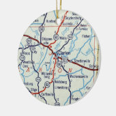 Clarion PA Keramisch Ornament (Links)