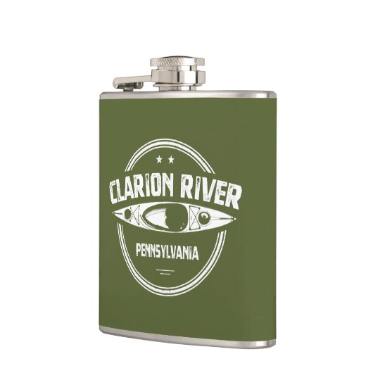 Clarion River Pennsylvania Kayaking Heupfles (Links)