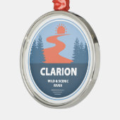 Clarion Wild And Scenic River Metalen Ornament (Links)