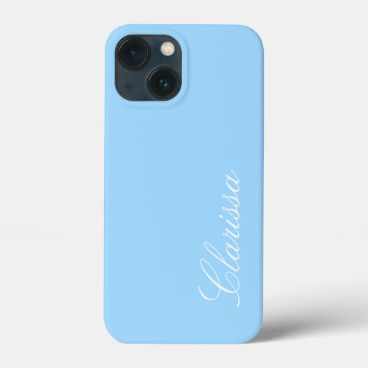 Clarissa -  Blauw, pas het aan, iPhone case (Achterkant)