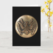 Claritas Buttonnen Afbeelding 1973 Kaart (Gele Bloem)